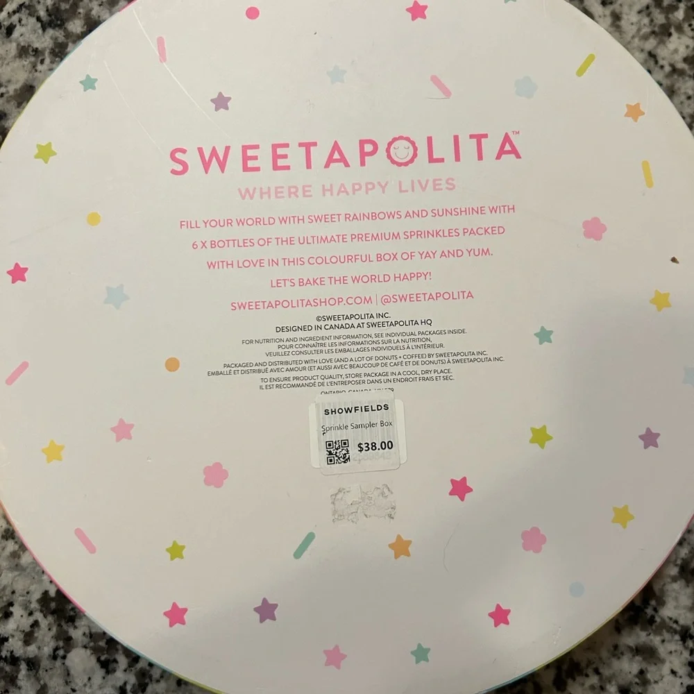 Sweetapolita sprinkle sampler box